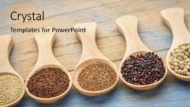  Presentation with gluten free - Amazing theme having gluten free grains amaranth kaniwa backdrop and a lemonade colored foreground