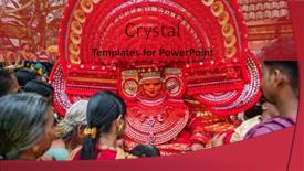  Presentation with india festival - Amazing slide set having kannur-india-december-2-2019 backdrop and a crimson colored foreground