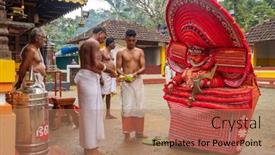  Presentation with india festival - Amazing theme having kannur-india-december-3-2019 backdrop and a coral colored foreground