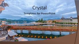  Presentation with bridge - Slide deck with kapellbruecke together with the octagon background and a light blue colored foreground