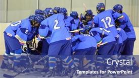  Presentation with ice hockey - 