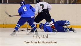  Presentation with ice hockey - Beautiful theme featuring bahia honda state park in backdrop and a light blue colored foreground