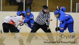  Presentation with ice hockey - 