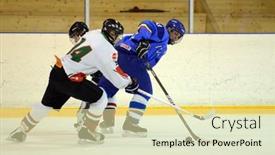  Presentation with ice hockey - 