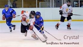  Presentation with ice hockey - 