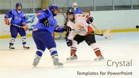 Presentation with ice hockey - 