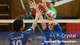  Presentation with deep blue - Audience pleasing slide set consisting of sleeping - holiday inn - hotel room backdrop and a light gray colored foreground