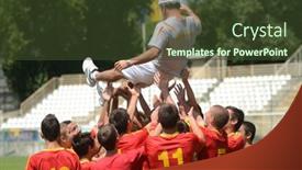  Presentation with final - Presentation theme consisting of southwest salad with sliced spiced-rubbed roasted turkey tenderloins with creamy avocado dressing background and a coral colored foreground