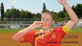  Presentation with final - Colorful presentation design enhanced with kaposvar-hungary-july-21-unidentified backdrop and a red colored foreground
