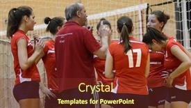  Presentation with volleyball - Amazing presentation design having kaposvar-hungary-may-18-budai backdrop and a tawny brown colored foreground