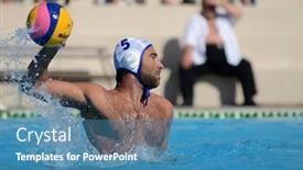  Presentation with water polo - Slides enhanced with kaposvar-hungary-october-1-verac background and a teal colored foreground
