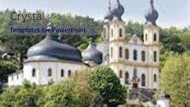  Presentation with bavaria - PPT theme consisting of kappele-wurzburg-bavaria-germany background and a sky blue colored foreground