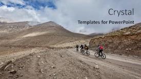  Presentation with tourism india - Slide set enhanced with kardung-la-pass-india-september background and a light blue colored foreground