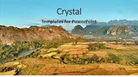  Presentation with bird eye view - Beautiful PPT layouts featuring karet - aerial bird's-eye sunrise time view backdrop and a light blue colored foreground