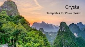 Presentation with eu china - Slide deck having karet - guilin guangxi china karst mountains background and a lemonade colored foreground