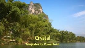  Presentation with prut river - Slide deck having karet - li river or lijiang is background and a tawny brown colored foreground