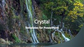  Presentation with water lakes dams - Slide deck with karet - travel to the plitvice lakes background and a dark gray colored foreground