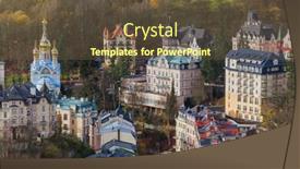  Presentation with czech republic - Colorful slide set enhanced with karlovy-vary-in-czech-republic backdrop and a tawny brown colored foreground