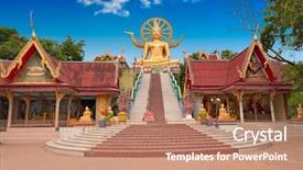  Presentation with karma - Amazing presentation having karma - big buddha in wat phra backdrop and a coral colored foreground