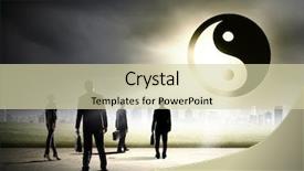  Presentation with yin yang - Amazing PPT theme having work life balance backdrop and a lemonade colored foreground