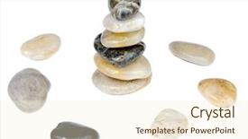  Presentation with karma - Colorful slide deck enhanced with karma - stones in balance backdrop and a cream colored foreground