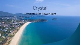  Presentation with coast line - Audience pleasing slide deck consisting of karon-beach-coast-line backdrop and a light blue colored foreground