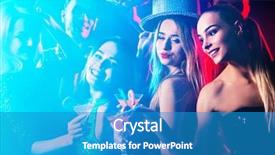  Presentation with fruit cocktail - Audience pleasing presentation consisting of kartini - dance party with group people backdrop and a  colored foreground