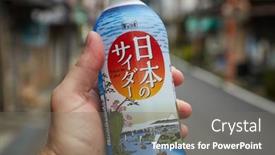  Presentation with cider - Slide set with kasagi-japan-circa-2018-japanese background and a gray colored foreground