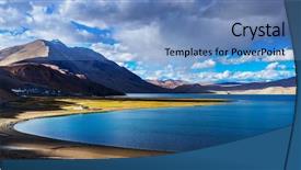  Presentation with tourism india - Colorful PPT layouts enhanced with kashmir tourism - panorama of himalayan lake tso backdrop and a teal colored foreground