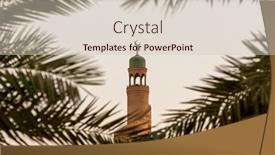  Presentation with islamic - Presentation theme enhanced with kassem-darwish-fakhroo-islamic-centre background and a  colored foreground