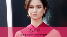  Presentation with covenant - Presentation theme with katherine-waterston-at-the-los background and a red colored foreground