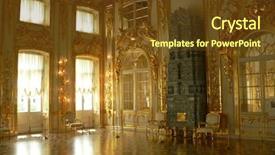  Presentation with banquet hall - PPT layouts enhanced with katherine's palace hall background and a tawny brown colored foreground