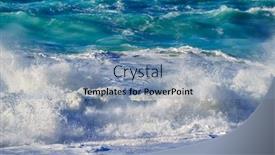  Presentation with beach - Beautiful theme featuring kathisma-beach-in-lefkas backdrop and a light blue colored foreground