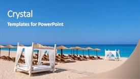  Presentation with best - PPT layouts enhanced with kathisma beach lefkada island greece background and a teal colored foreground