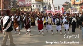  Presentation with kathmandu - Cool new presentation theme with kathmandu-december-30-nepalese-caste backdrop and a gray colored foreground