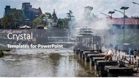  Presentation with kathmandu - Slides having kathmandu-nepal-06-october-2017 background and a gray colored foreground