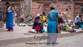  Presentation with kathmandu - Theme enhanced with kathmandu-nepal-06-october-2017 background and a light gray colored foreground
