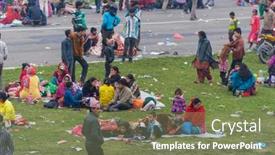  Presentation with earthquake - Beautiful PPT layouts featuring kathmandu-nepal-april-26-2015 backdrop and a violet colored foreground