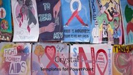  Presentation with world aids day - Presentation design consisting of kathmandu-nepal-dec-1-during background and a coral colored foreground