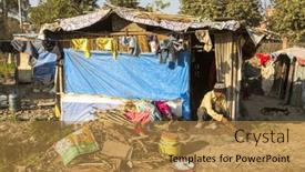  Presentation with slums - Amazing PPT layouts having kathmandu-nepal-dec-16-2013 backdrop and a gold colored foreground