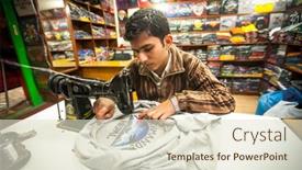  Presentation with unemployment - Presentation having kathmandu-nepal-dec-20-2013 background and a  colored foreground