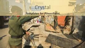  Presentation with slums - Presentation featuring kathmandu-nepal-dec-24-2013 background and a blonde colored foreground