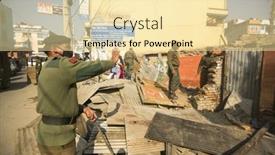  Presentation with slums - Presentation featuring kathmandu-nepal-dec-24-2013 background and a blonde colored foreground