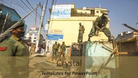  Presentation with slums - PPT theme enhanced with kathmandu-nepal-dec-24-2013 background and a coral colored foreground