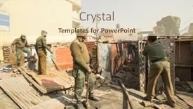  Presentation with slums - Cool new PPT theme with kathmandu-nepal-dec-24-2013 backdrop and a lemonade colored foreground