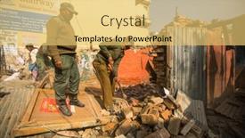  Presentation with slums - Colorful slide set enhanced with view of ketchikan town with deer mountain in a background alaska backdrop and a gray colored foreground