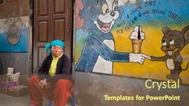  Presentation with over population - Slide set featuring kathmandu-nepal-dec-5-unidentified background and a violet colored foreground