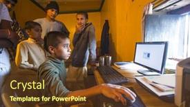  Presentation with nepal culture - Slide deck having kathmandu-nepal-dec-9-2013 background and a tawny brown colored foreground