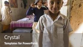  Presentation with nepal culture - Colorful theme enhanced with kathmandu-nepal-dec-9-2013 backdrop and a tawny brown colored foreground