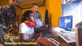  Presentation with nepal culture - Audience pleasing slides consisting of kathmandu-nepal-dec-9-2013 backdrop and a tawny brown colored foreground